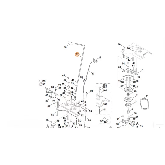 STIHL  Dźwignia włączająca 6170 162 9600